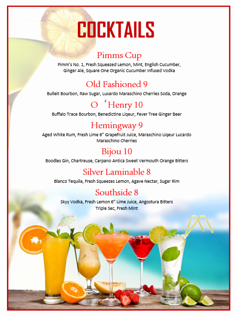 Free Printable Drink Menu Template New Pin by Betsy Mynatt On Home Bar