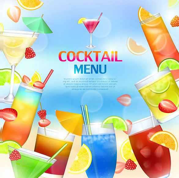 Free Printable Drink Menu Template Unique Cocktail Menu Templates – 54 Free Psd Eps Documents