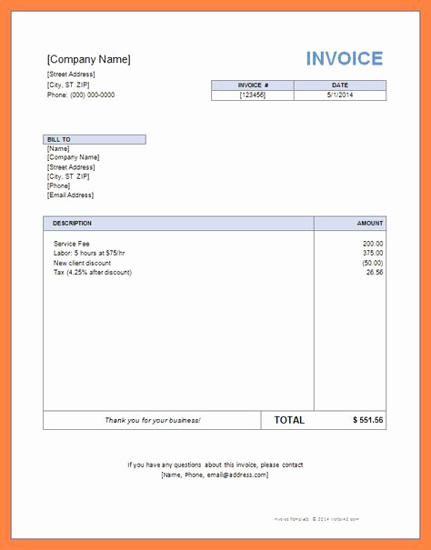 Free Printable Invoice Template Word Awesome Self Employed Invoice Template Uk Free