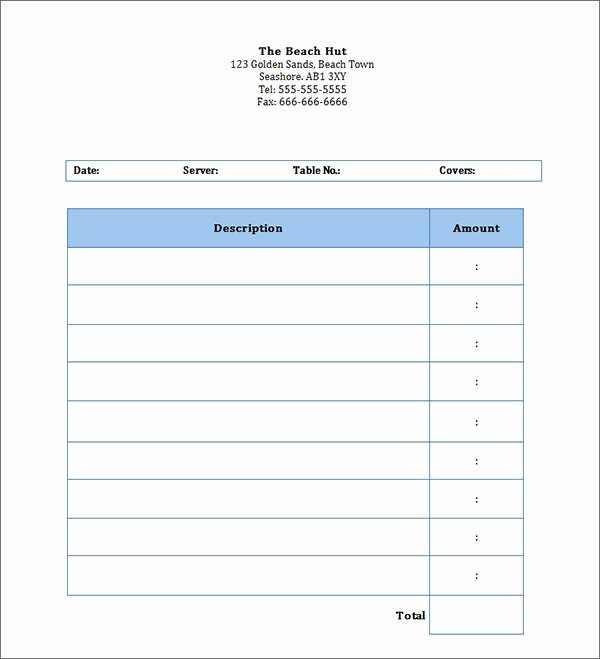 Free Printable Invoice Template Word Beautiful Free Blank Invoice Template for Excel