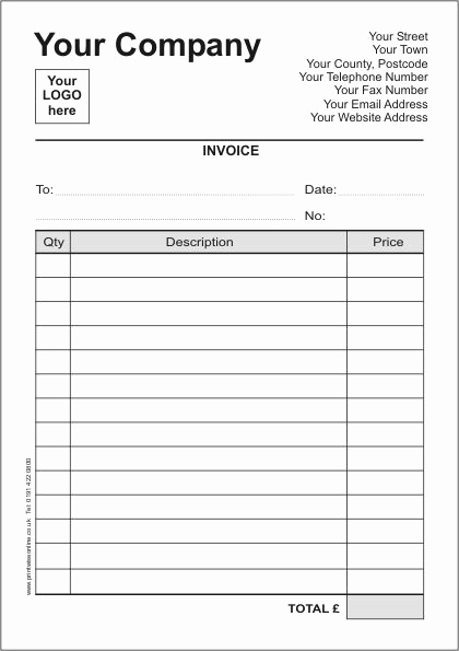 Free Printable Invoice Template Word Lovely Printable Invoices Printable Contractor Invoice Template