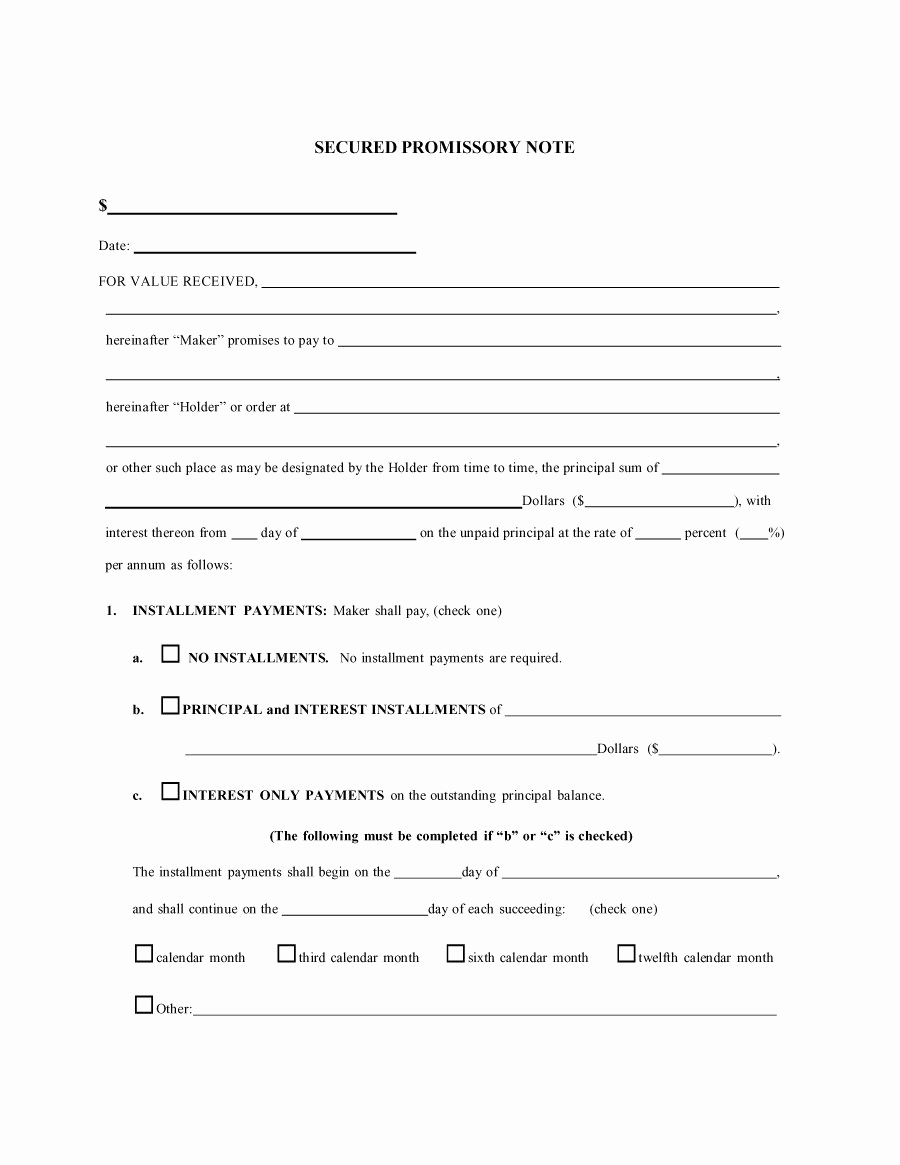 Free Promissory Note Template Pdf Best Of 45 Free Promissory Note Templates &amp; forms [word &amp; Pdf]