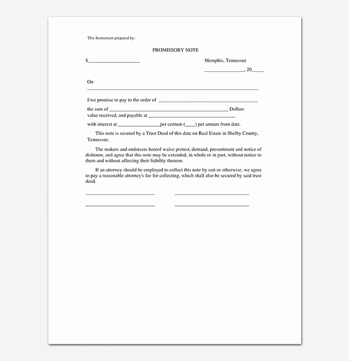 Free Promissory Note Template Pdf Inspirational Promissory Note Template 20 Free for Word Pdf