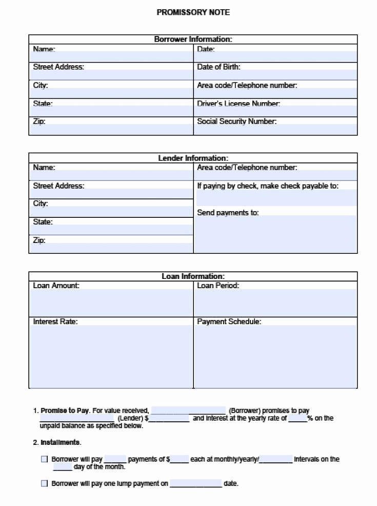 Free Promissory Note Template Pdf Lovely Download Blank Promissory Note Template Pdf Rtf