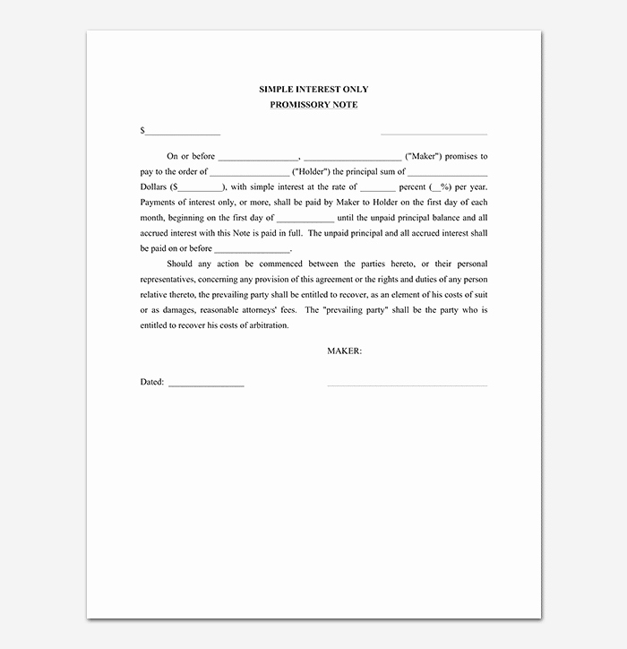 Free Promissory Note Template Pdf New Promissory Note Template 20 Free for Word Pdf