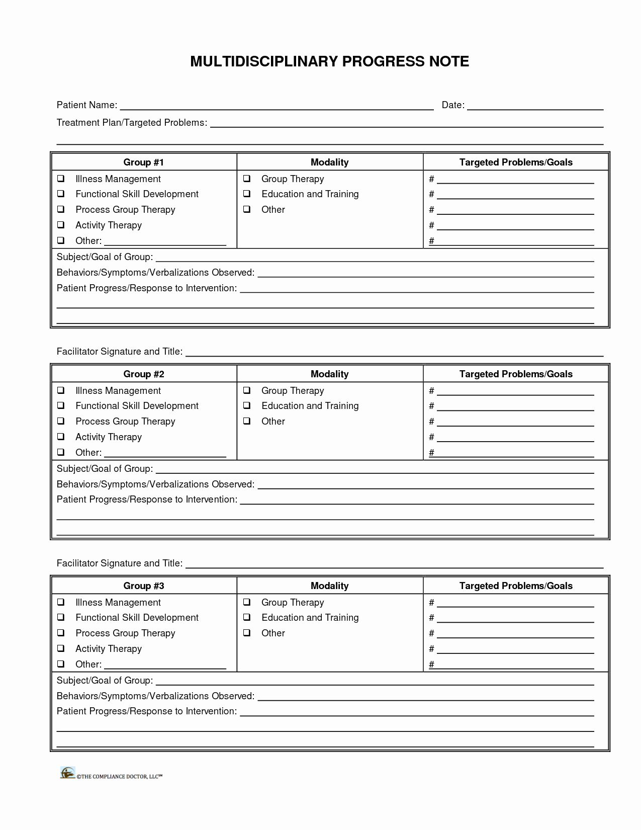 Free Psychotherapy Progress Note Template New 10 Best Of Printable therapy Progress Note