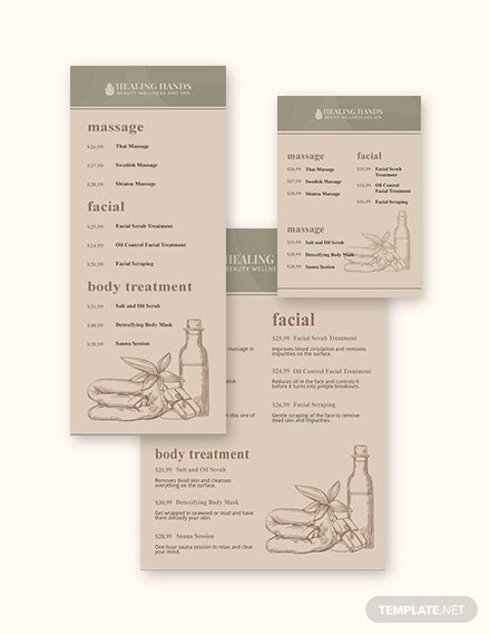 Free Salon Menu Template Best Of Free Salon Menu Template Word Psd Indesign