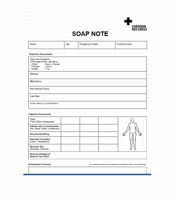 Free soap Note Template Elegant 40 Fantastic soap Note Examples &amp; Templates Templatelab