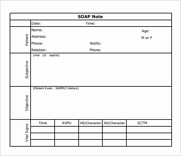 Free soap Note Template Luxury soap Note Template 7 Download Free Documents In Pdf