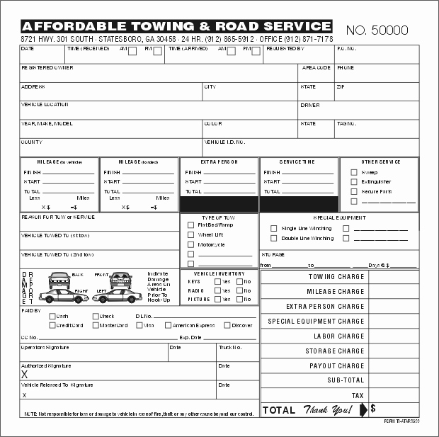 Free towing Invoice Template Lovely Imagepro Printing