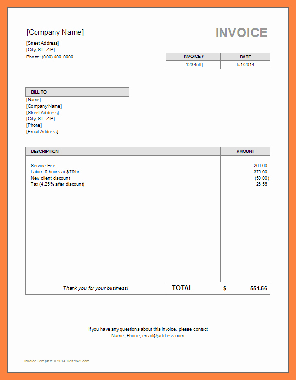 Free Word Invoice Template Elegant Invoice Template Word Uk