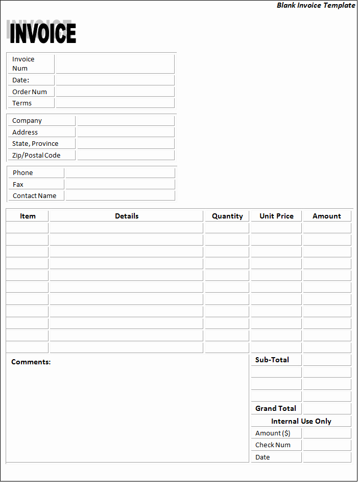 Free Word Invoice Template New Invoice Templates