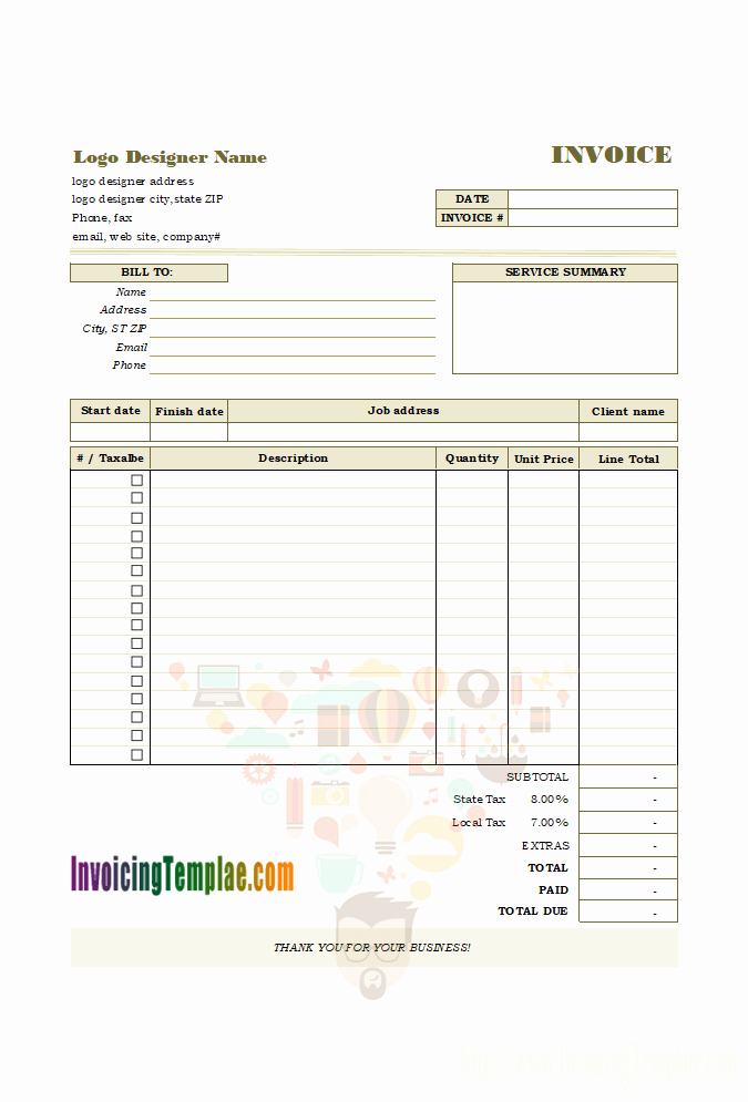 Freelance Graphic Design Invoice Template Luxury Design Invoice Sample