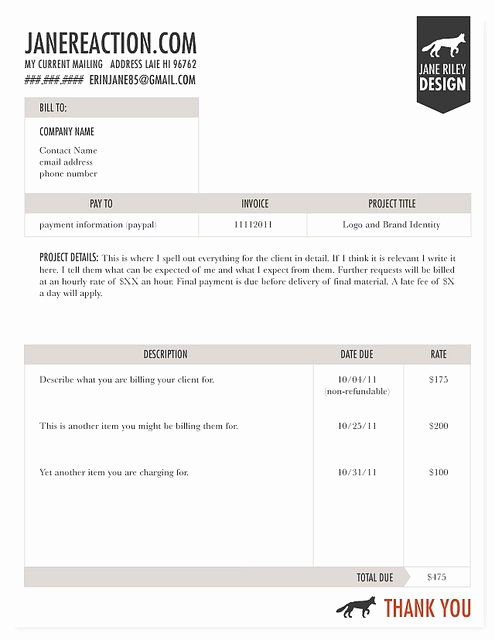 Freelance Graphic Design Invoice Template Luxury Invoice Graphic Design Pinterest