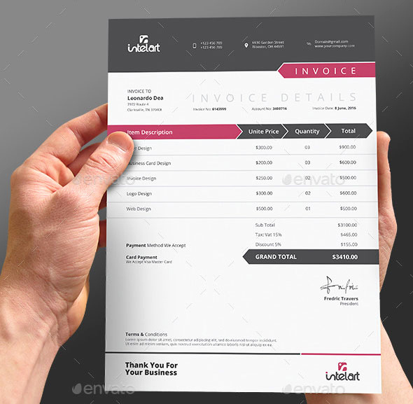 Freelance Graphic Design Invoice Template Unique 37 Best Psd Invoice Templates for Freelancer – Bashooka