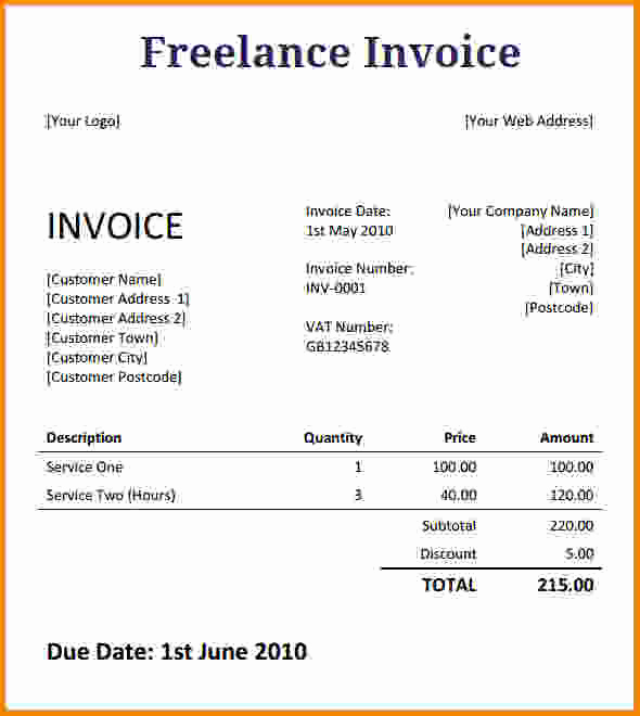 Freelance Hourly Invoice Template Best Of Freelance Copy Writer Invoice Template Sample Bonsai