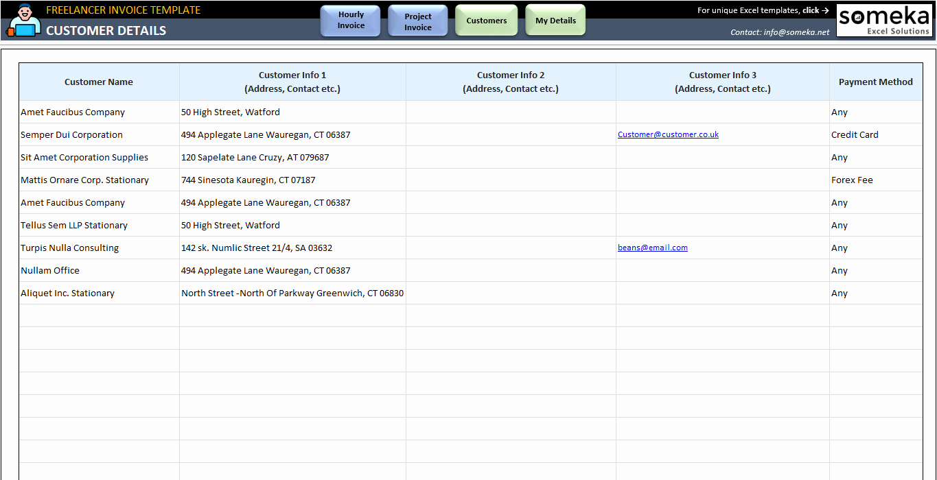 Freelance Hourly Invoice Template Lovely Freelance Invoice Template In Excel