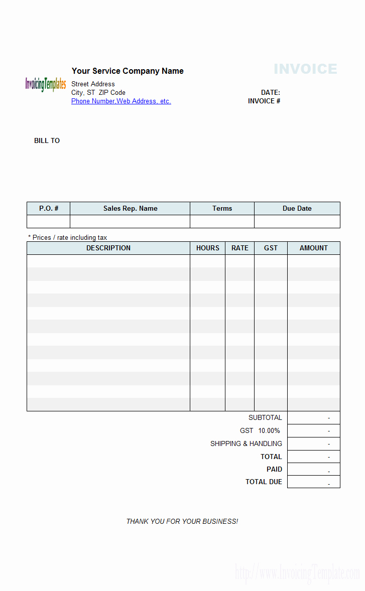 Freelance Hourly Invoice Template Luxury Daily Cash Receipt