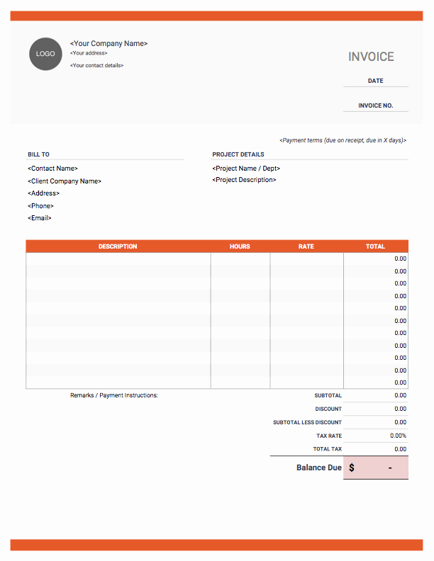 Freelance Writing Invoice Template Luxury Freelance Invoice Templates Free Download