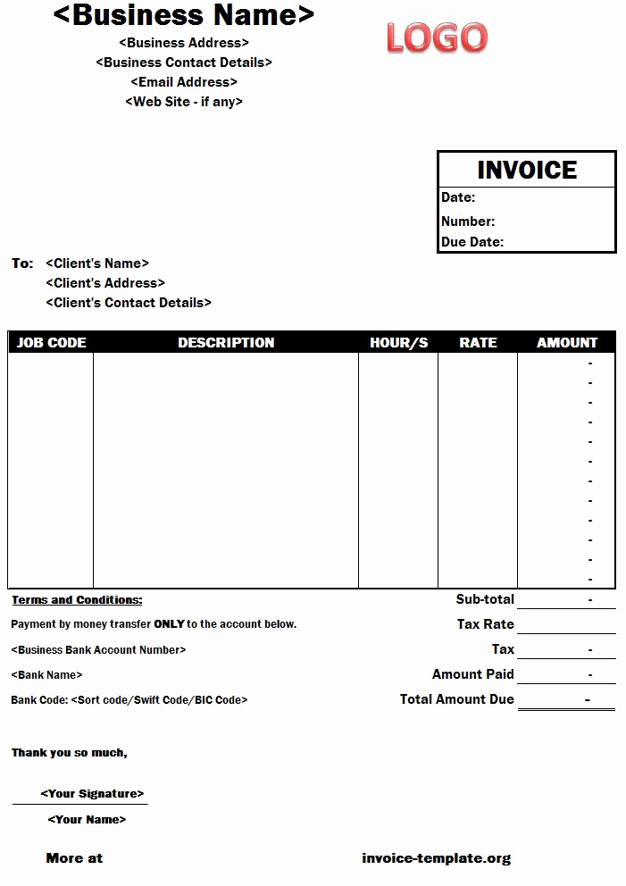 Freelance Writing Invoice Template New Freelance Writing Invoice Template Invoice Templates