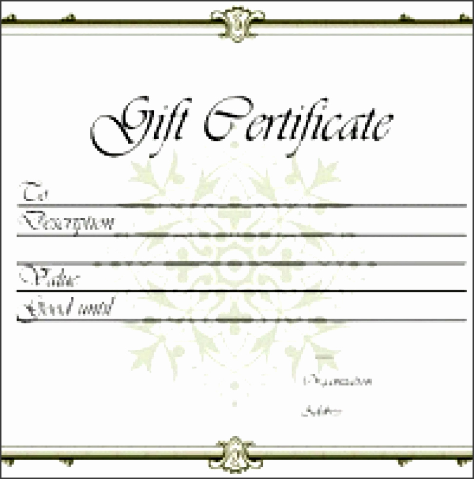 Full Page Gift Certificate Template Beautiful 9 Printable Gift Certificate Template Sampletemplatess