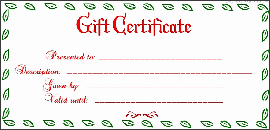 Full Page Gift Certificate Template Best Of 5 Free Printable Christmas Gift Certificates