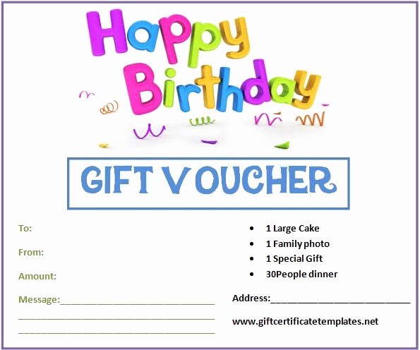 Funny Gift Certificate Template Lovely Birthday Gift Certificate Templates by