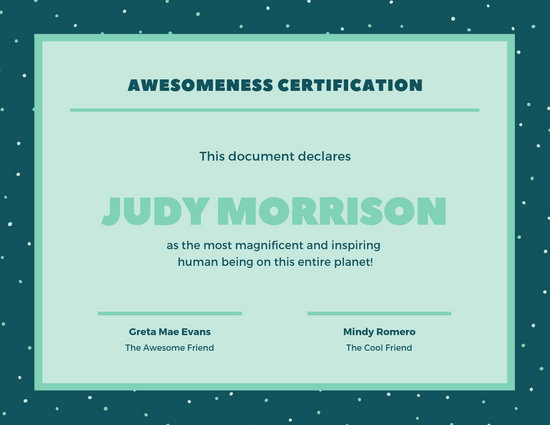 Funny Gift Certificate Template Lovely Customize 45 Funny Certificate Templates Online Canva