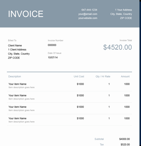 Generic Invoice Template Word Best Of Free Translation Invoice Template