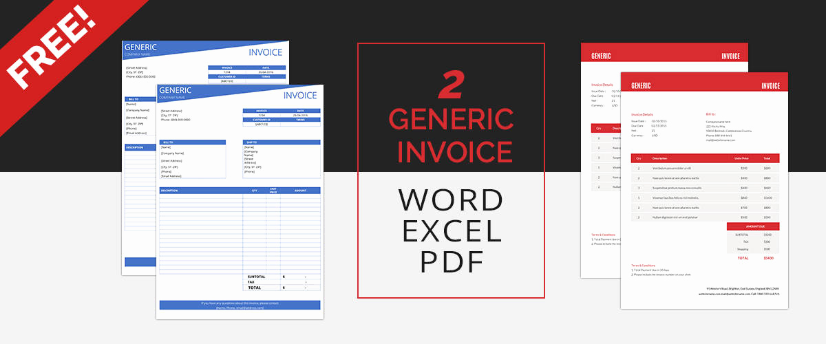 Generic Invoice Template Word Best Of Invoice Template 43 Free Documents In Word Excel Pdf