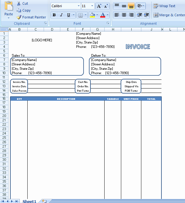 Generic Invoice Template Word New Generic Invoice is Monly Known to Be An Invoice