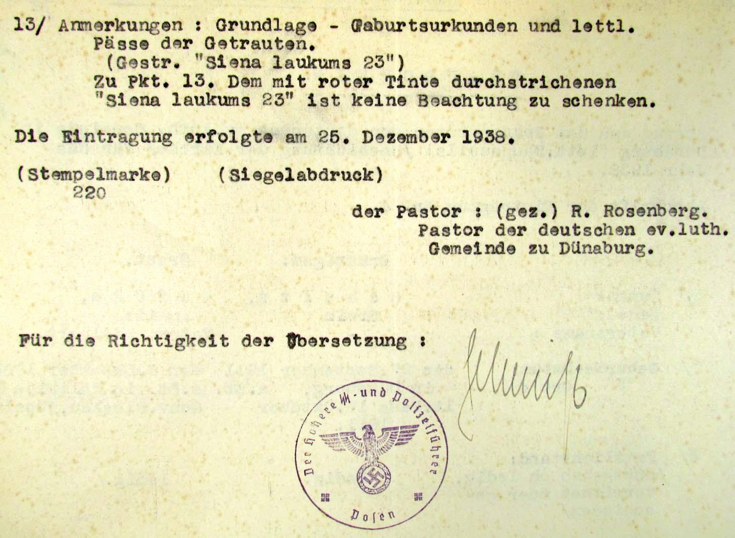 German Birth Certificate Template New 1938 German Nazi Ss soldier S Marriage Certificate