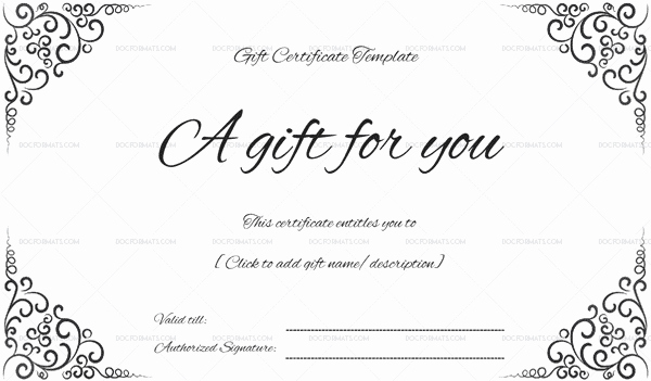 Gift Certificate Template Free Pdf Best Of 44 Free Printable Gift Certificate Templates for Word &amp; Pdf