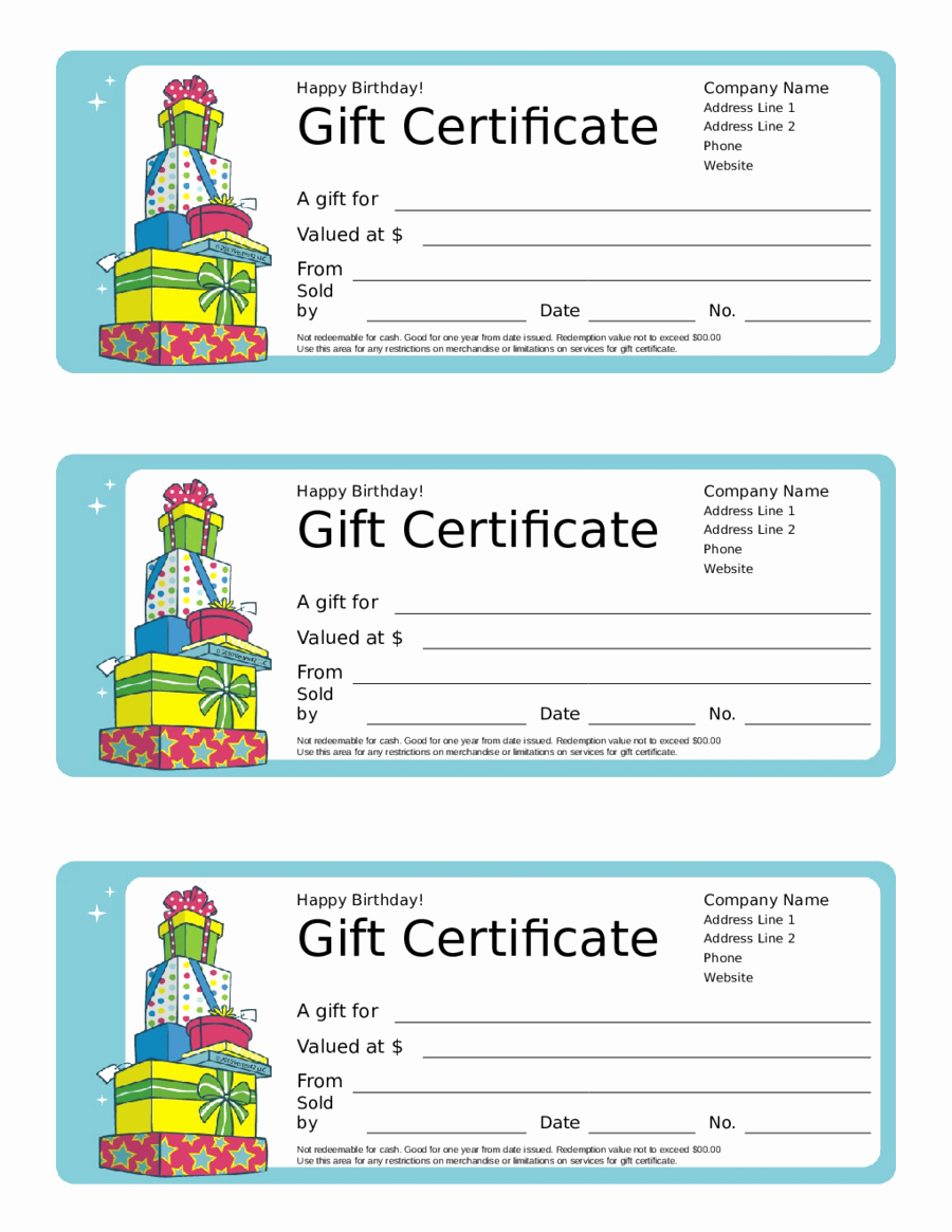 Gift Certificate Template Free Pdf Fresh 2019 Gift Certificate form Fillable Printable Pdf