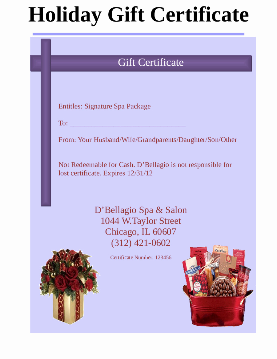 Gift Certificate Template Free Pdf Unique 2019 Gift Certificate form Fillable Printable Pdf