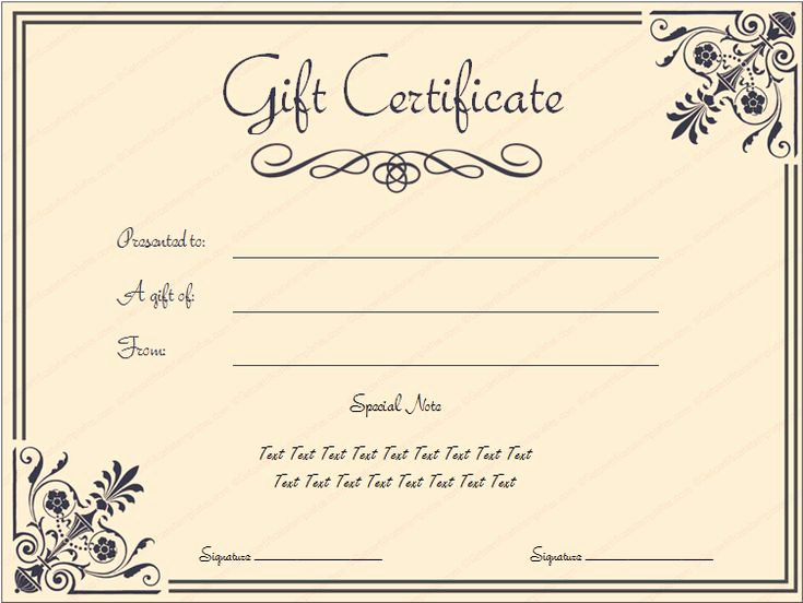 Gift Certificate Template Printable Elegant Tvoucher Ttemplate Tcertificate