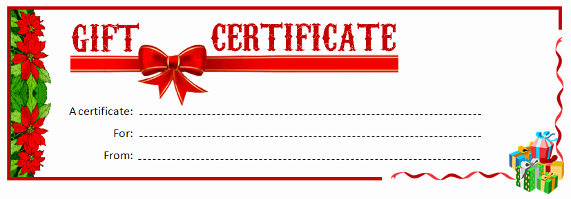 Gift Certificate Template Printable Lovely 28 Cool Printable Gift Certificates