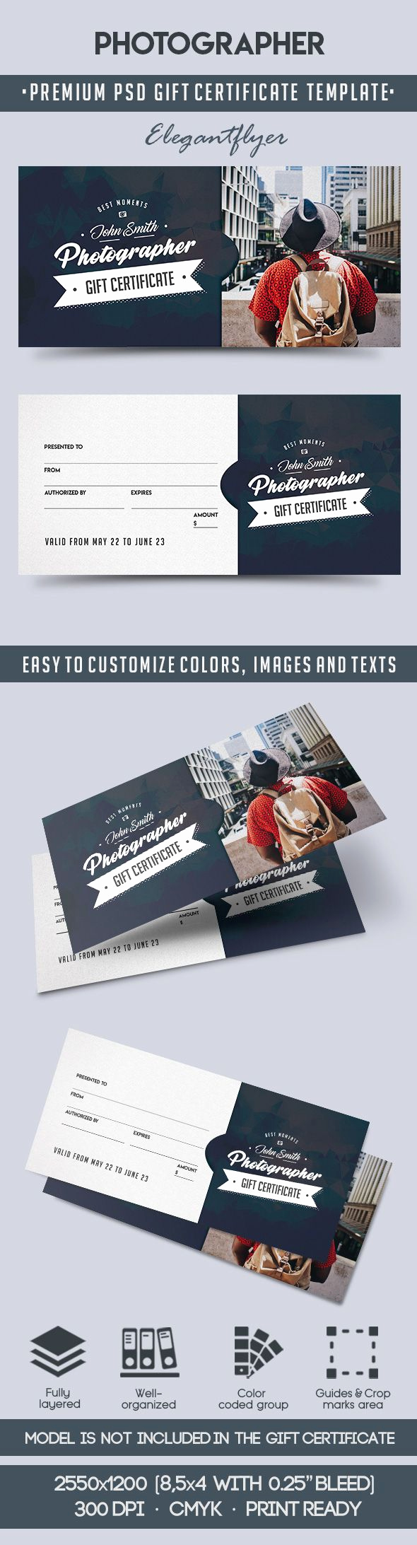 Gift Certificate Template Psd Fresh Grapher – Premium Gift Certificate Psd Template – by