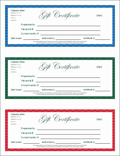 Gift Certificate Template Word Free Awesome Free Gift Certificate Template and Tracking Log