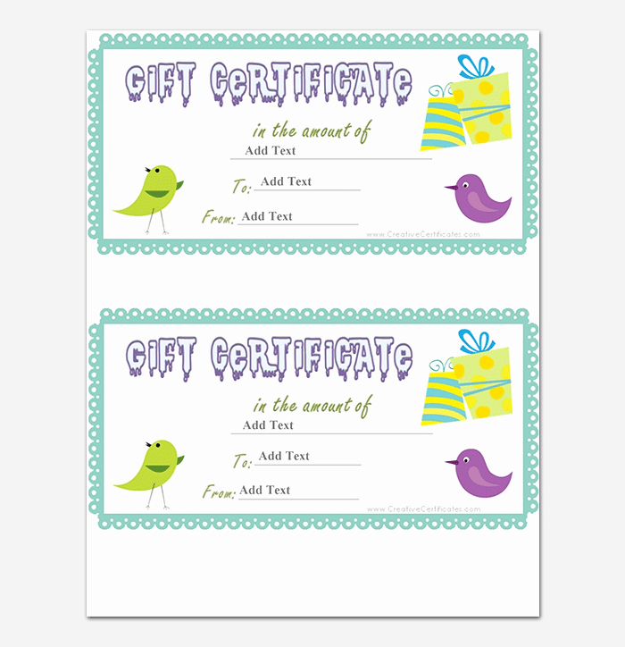 Gift Certificate Template Word Free Best Of 44 Free Printable Gift Certificate Templates for Word &amp; Pdf