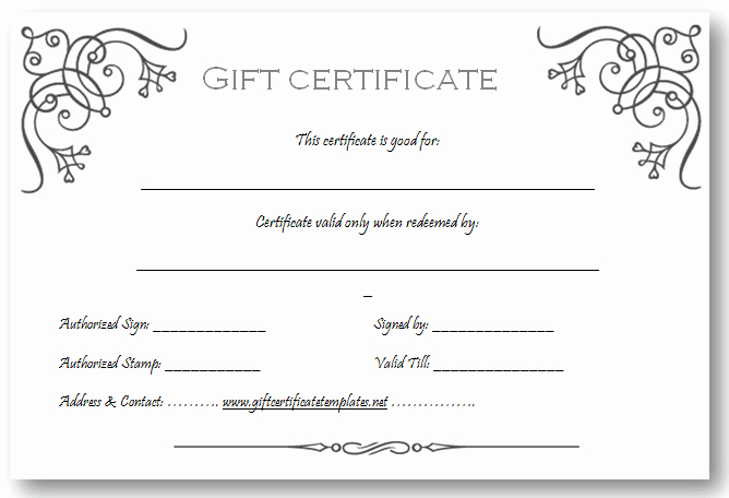 Gift Certificate Template Word Free Fresh Art Business T Certificate Template