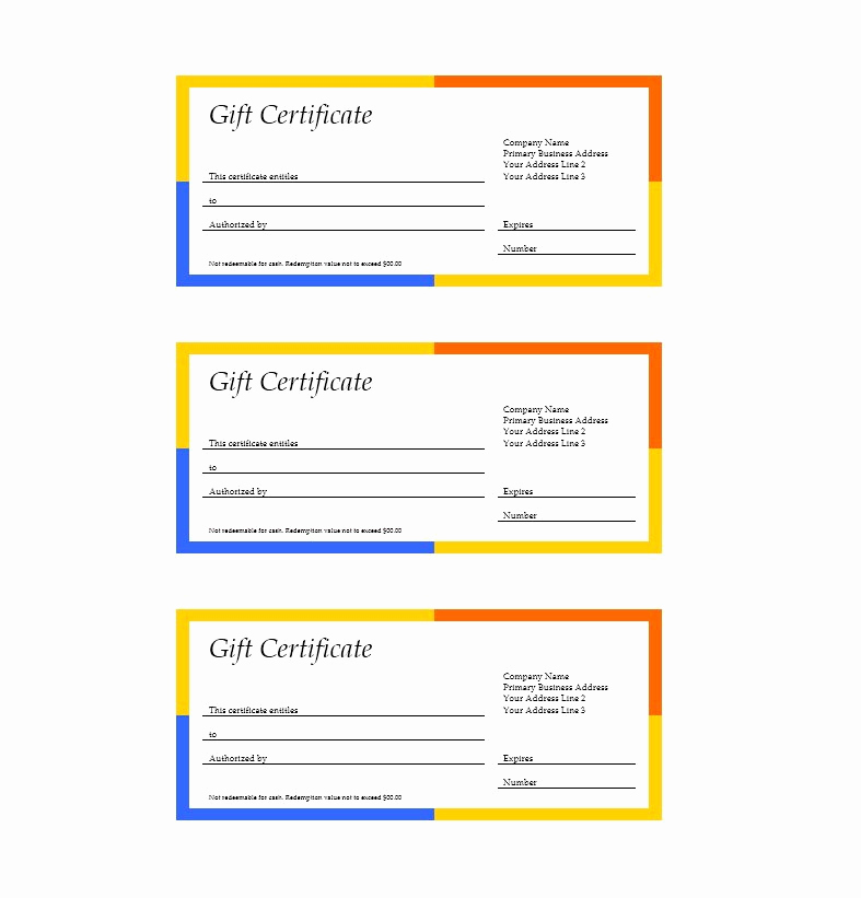 Gift Certificate Template Word Free Unique 31 Free Gift Certificate Templates Template Lab