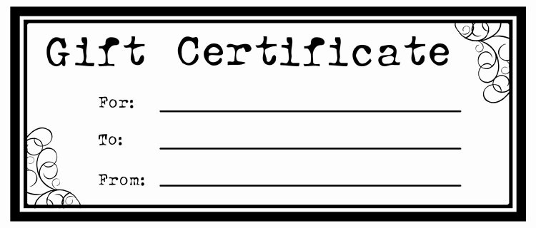 Google Docs Gift Certificate Template Unique Make Gift Certificates with Printable Homemade Gift