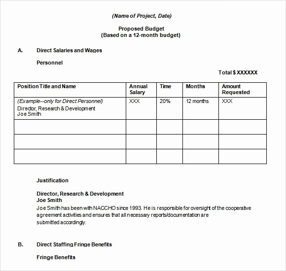 Grant Budget Template Excel Best Of 14 Bud Proposal Templates