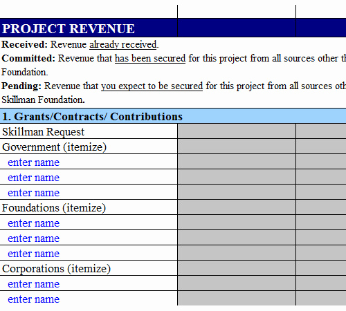 Grant Budget Template Excel Luxury Grant Bud Template Sheet