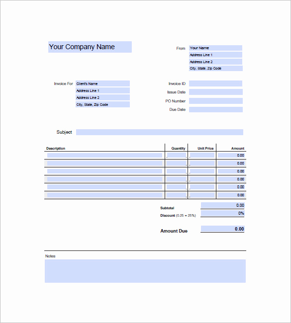 Graphic Design Invoice Template Free Beautiful Graphic Design Invoice Template 14 Free Word Excel