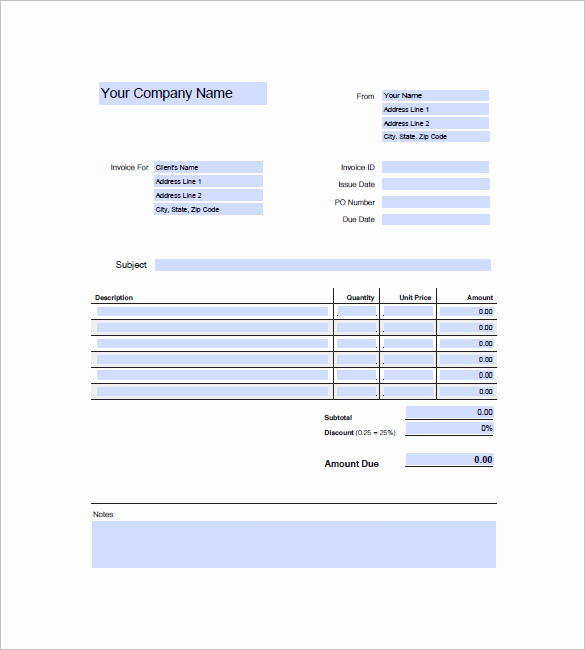 Graphic Design Invoice Template Free Fresh Freelance Invoice Template 9 Free Word Excel Pdf