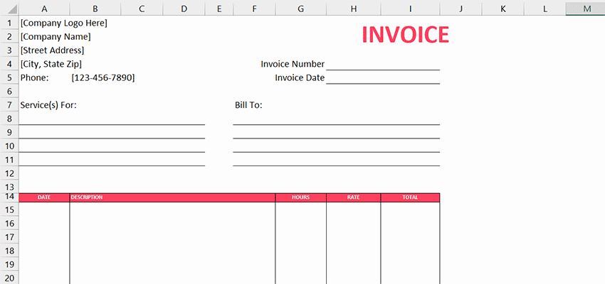 Graphic Design Invoice Template Free Inspirational 10 Free Excel Templates for Freelance Designers