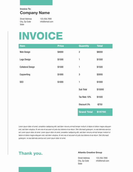 Graphic Design Invoice Template Free Lovely Free Invoice Generator Invoice Maker Line