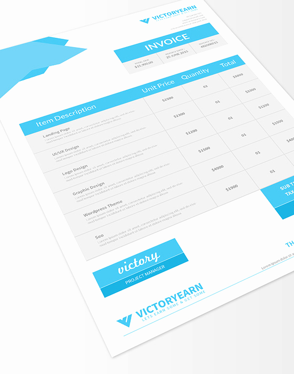 Graphic Design Invoice Template Pdf Best Of Freebies 25 New Useful Free Vector and Psd Files